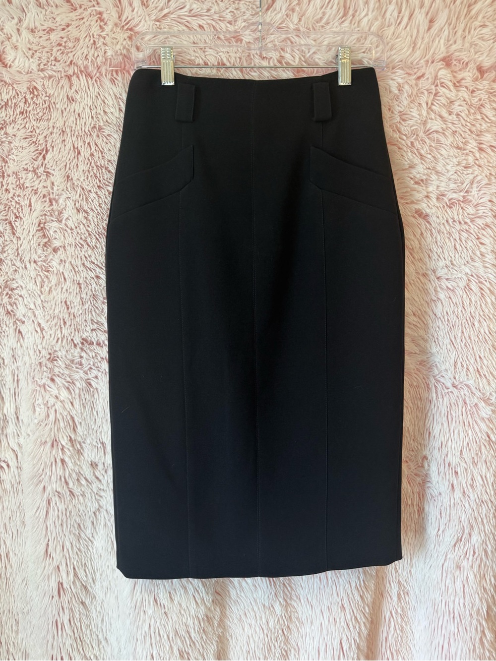 Karen Millen Black Tailored Pencil Skirt
